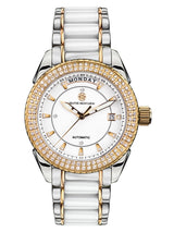 bracelet watches — Stainless steel-ceramic bracelet La Magnifique — Band — white gold silver