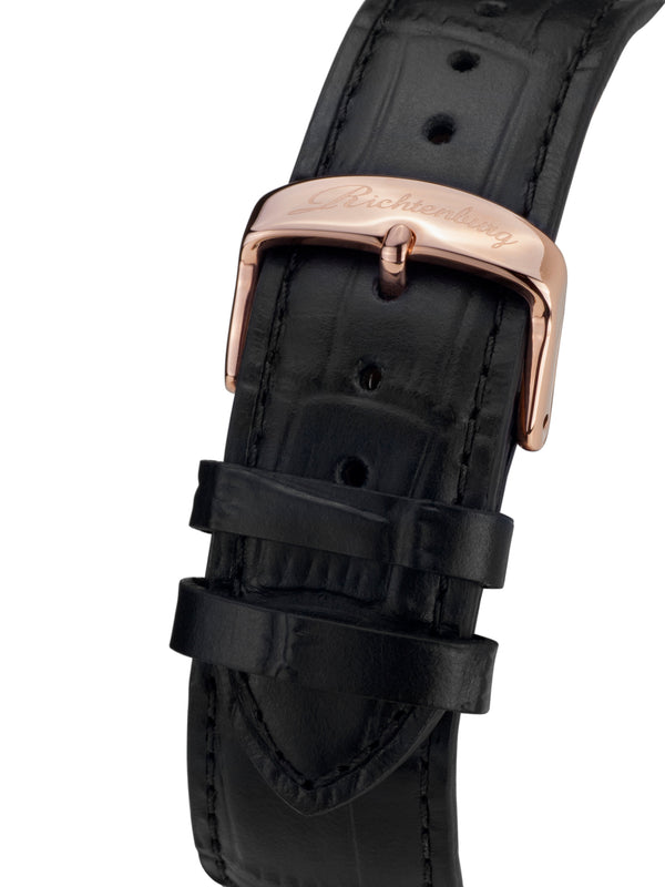 bracelet watches — Leather strap Romantica — Band — black rose gold