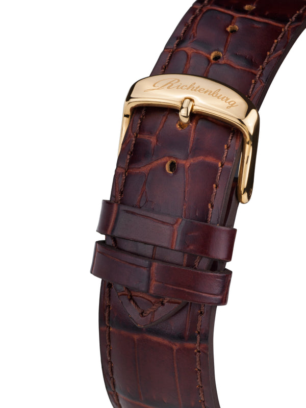 bracelet watches — Leather strap Arkadius — Band — dark brown gold