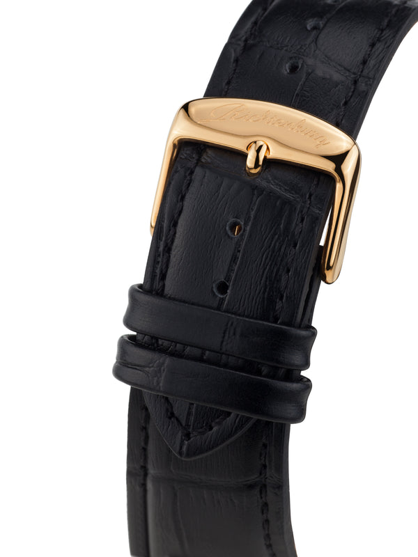 bracelet watches — Leather strap Dorothea — Band — black gold