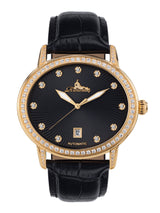 bracelet watches — Leather strap Dorothea — Band — black gold