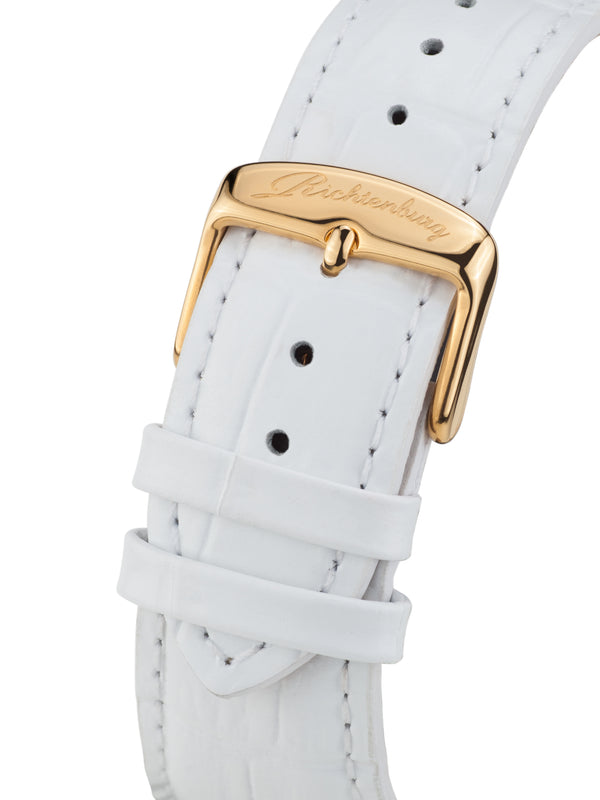 bracelet watches — Leather strap Dorothea — Band — white gold