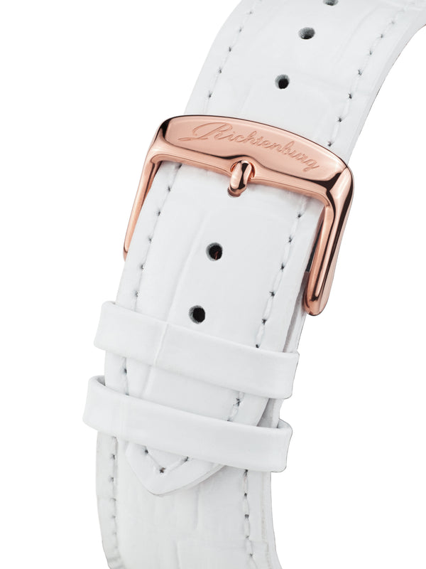 bracelet watches — Leather strap Dorothea — Band — white rose gold