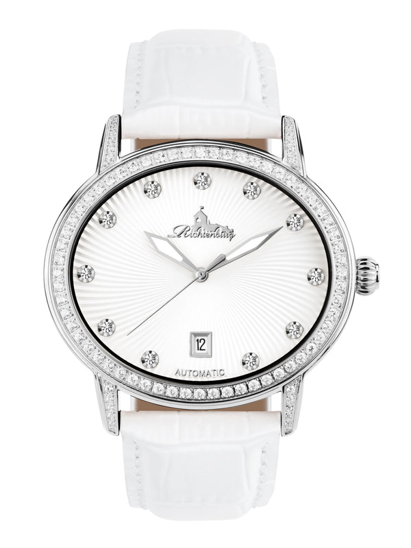 bracelet watches — Leather strap Dorothea — Band — white silver
