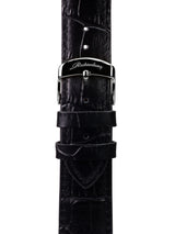 bracelet watches — Leather strap Athen — Band — black silver