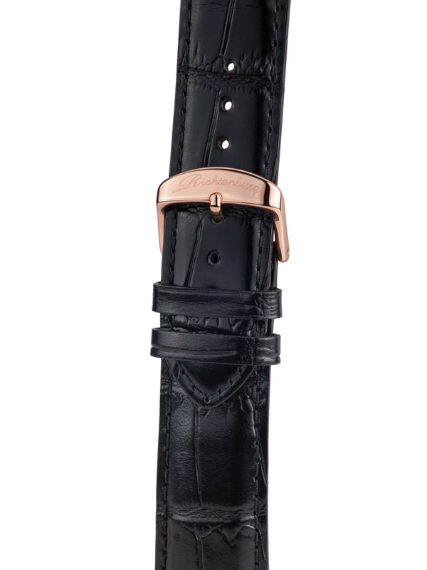 bracelet watches — Leather strap Athen — Band — black rose gold