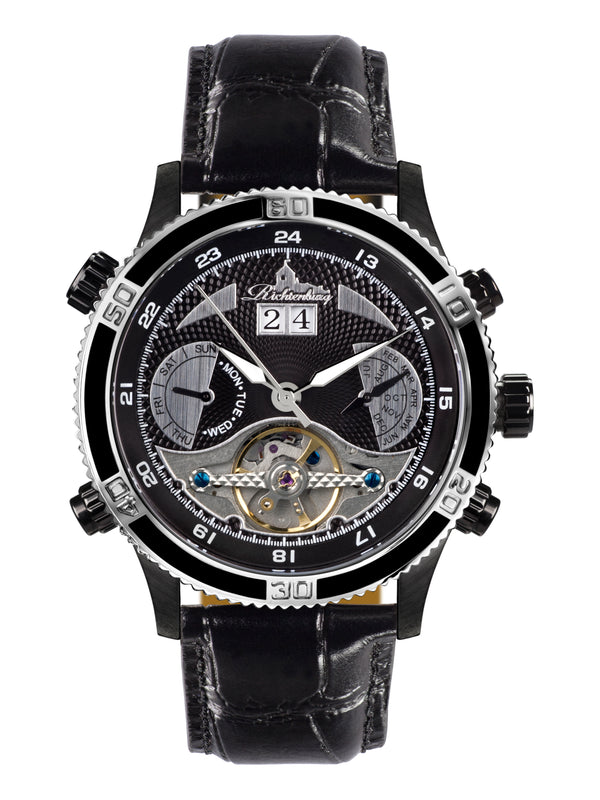 bracelet watches — Leather strap Kaiman — Band — black black