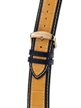 bracelet watches — Leather strap Jakarta — Band — black ochre brown gold