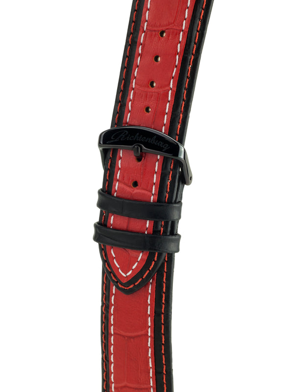 bracelet watches — Leather strap Jakarta — Band — black red black