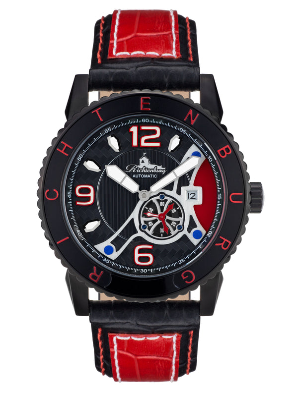 bracelet watches — Leather strap Jakarta — Band — black red black