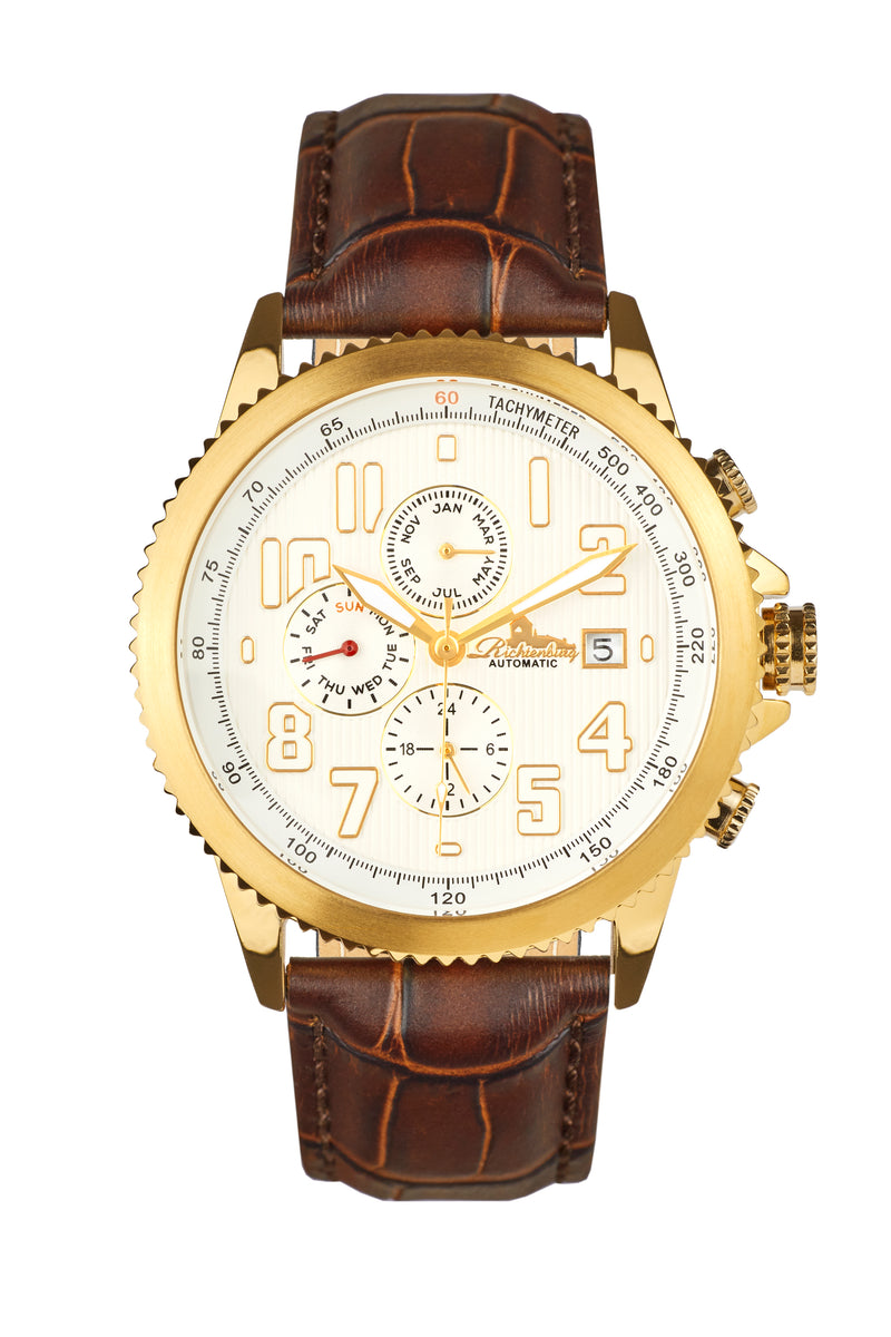 Automatic watches — Threeway — Richtenburg — gold IP silver