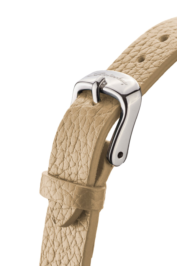 bracelet watches — Leather strap Vivana — Band — beige silver