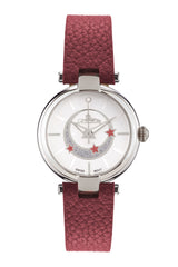 bracelet watches — Leather strap Vivana — Band — red silver