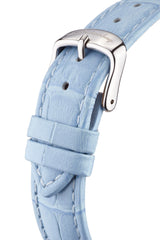 bracelet watches — Leather strap Zaara — Band — baby blue silver