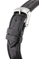 bracelet watches — Leather strap Zaara — Band — black silver