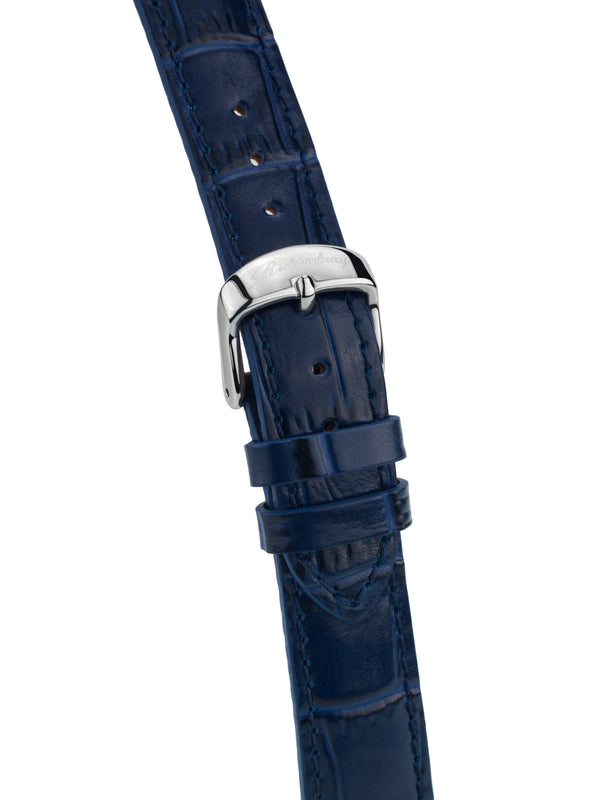 bracelet watches — Leather strap Gesa — Band — blue silver