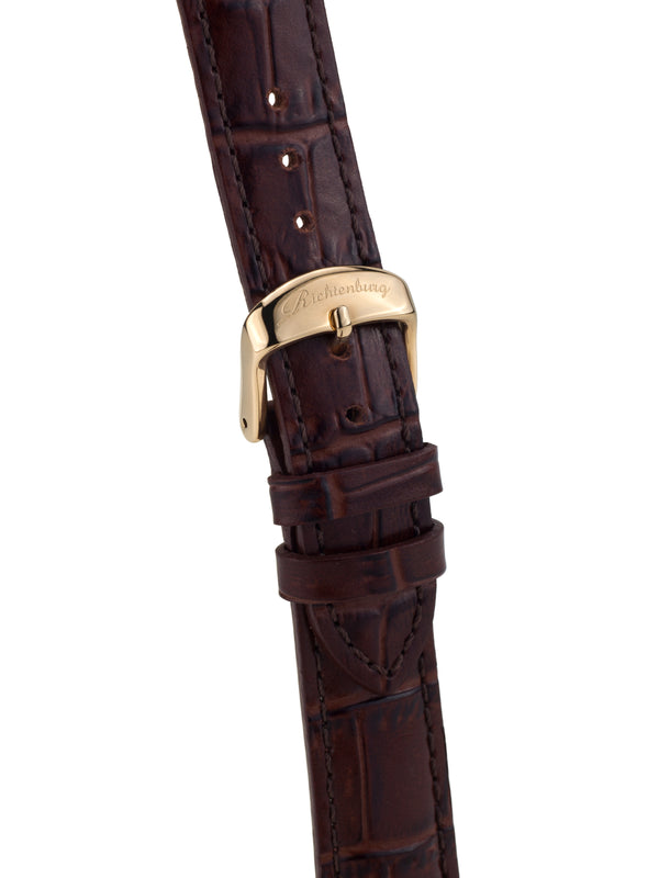 bracelet watches — Leather strap Gesa — Band — brown gold
