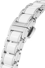 bracelet watches — Stainless steel-ceramic bracelet Belana — Band — white silver