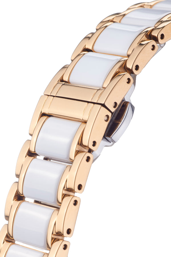 bracelet watches — Stainless steel-ceramic bracelet Belana — Band — white rose gold